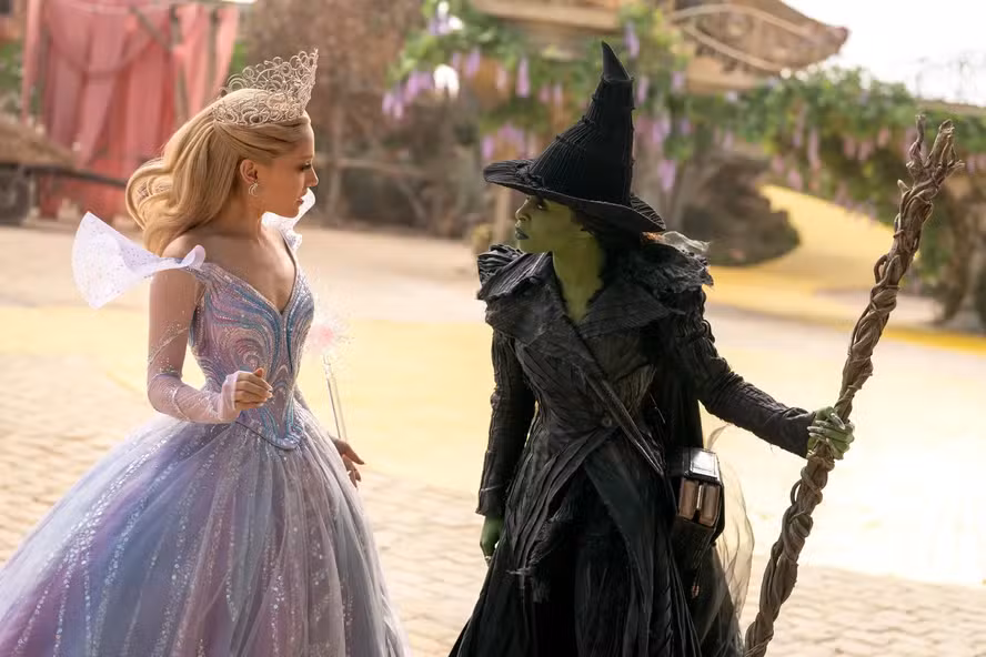 final de Wicked - Elphaba e Glinda