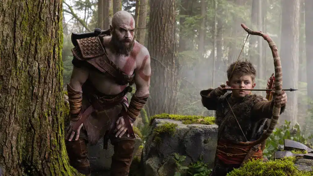 A primeira imagem oficial da s&eacute;rie God of War foi divulgada em fevereiro de 2026, ainda com Ryan Hurst no papel de Kratos